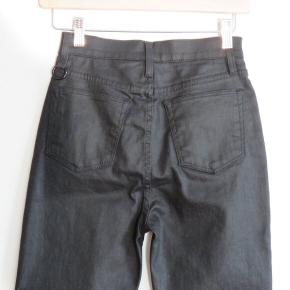 SIMON MILLER X PARAMOUNT GREASE 'Greasy' Black Coated Skinny Jeans - Size 25 - Picture 9 of 15